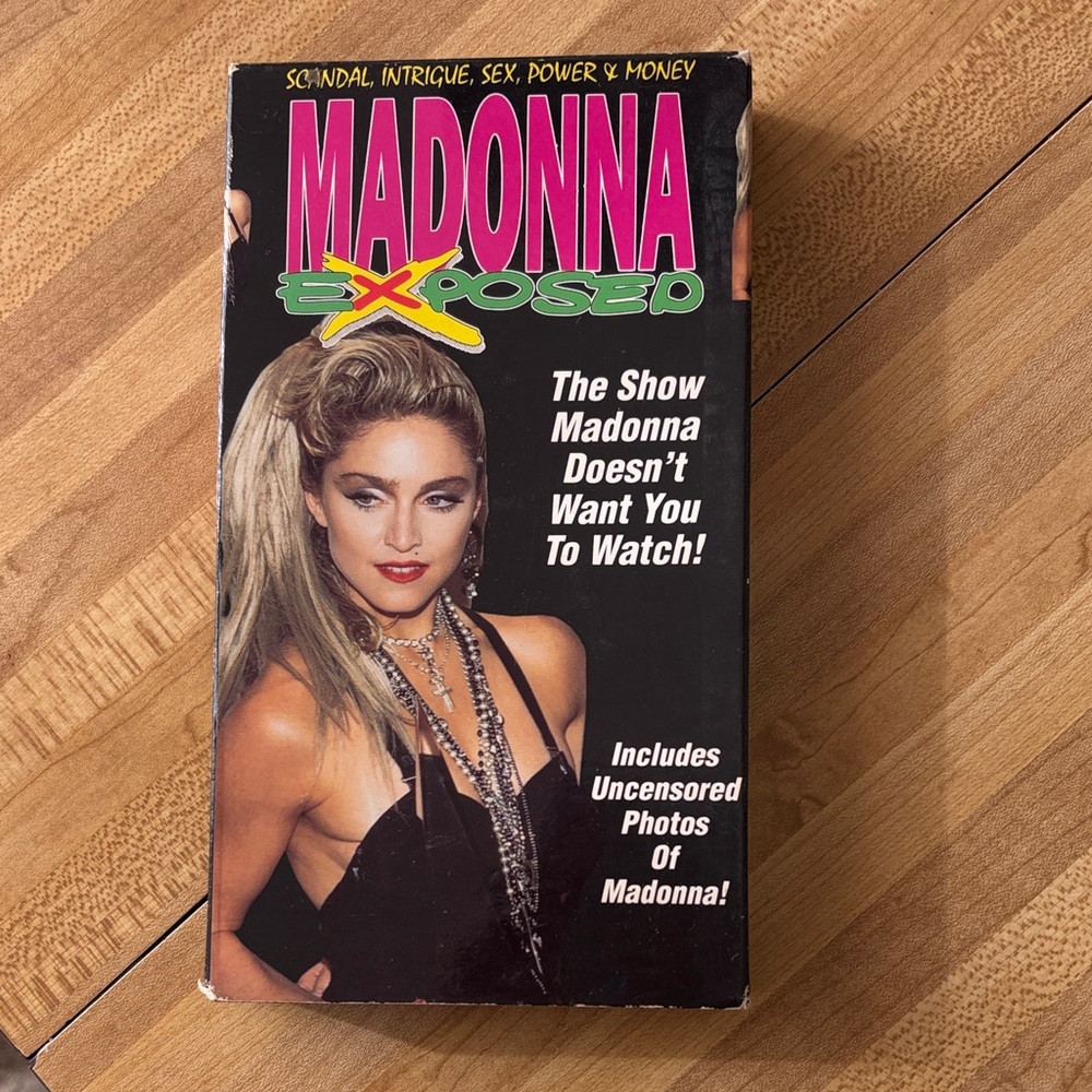 Madonna Exposed-VHS-Video Documentary Sex Scandal Uncensored-Goodtimes 1993